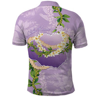 Hawaii Kauai Island Flowers Lei Polo Shirt Mokihana Lei