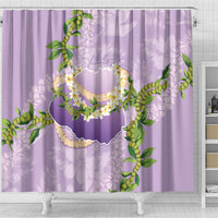 Hawaii Kauai Island Flowers Lei Shower Curtain Mokihana Lei
