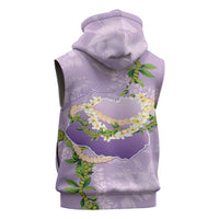 Hawaii Kauai Island Flowers Lei Sleeveless Hoodie Mokihana Lei
