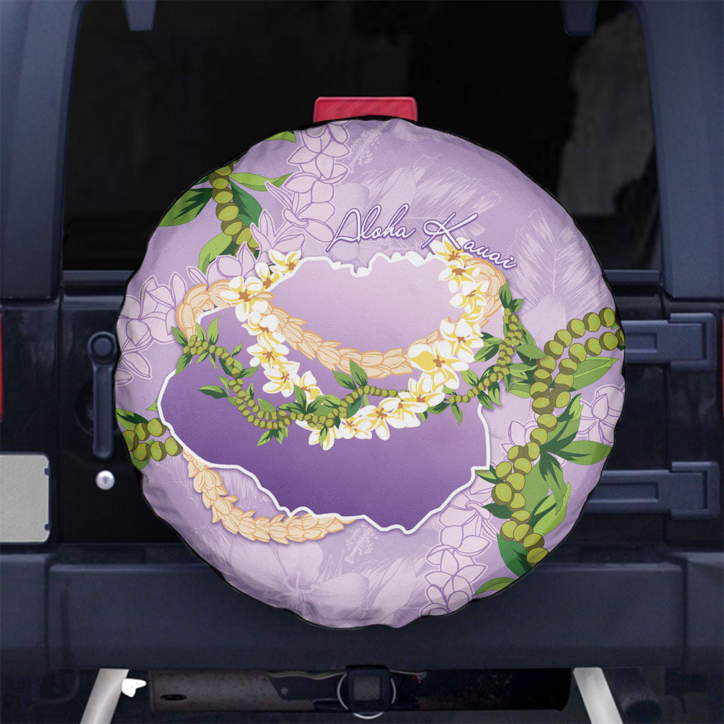 Hawaii Kauai Island Flowers Lei Spare Tire Cover Mokihana Lei