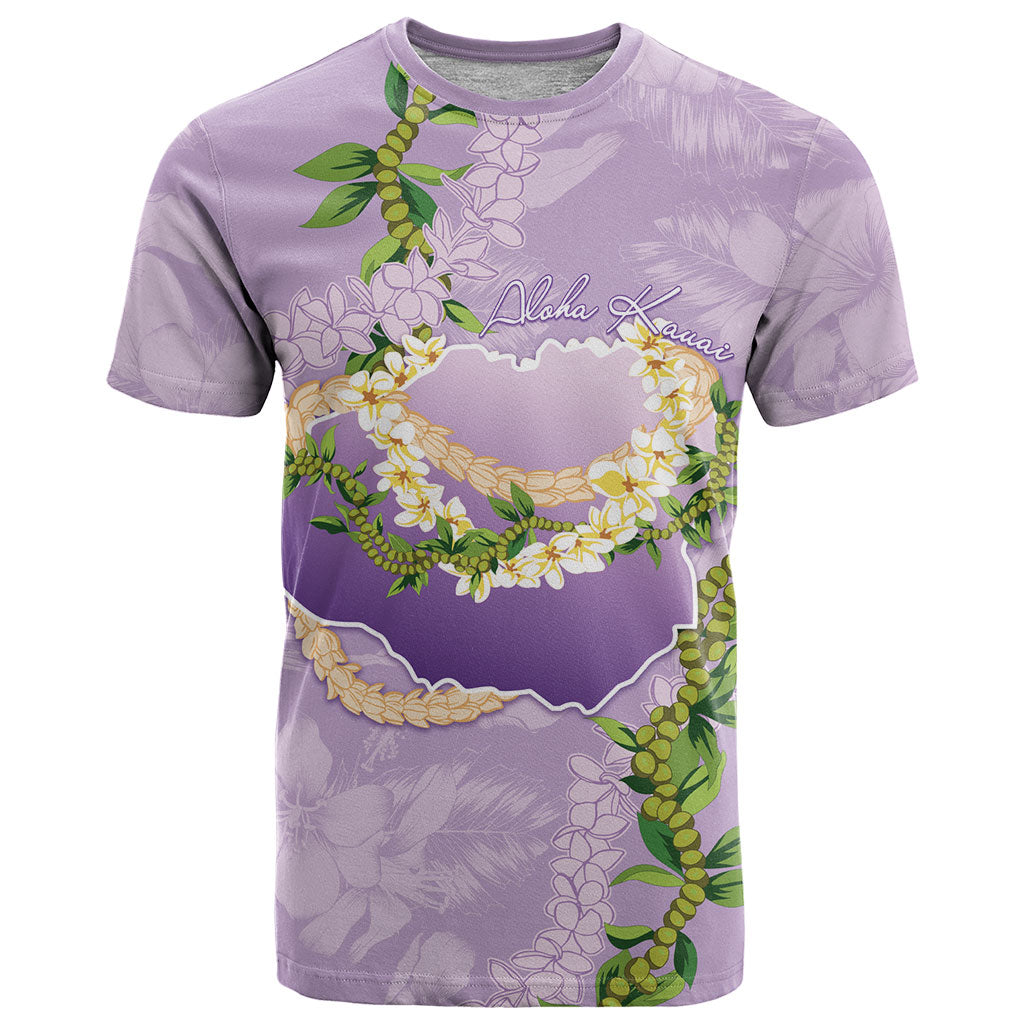 Hawaii Kauai Island Flowers Lei T Shirt Mokihana Lei