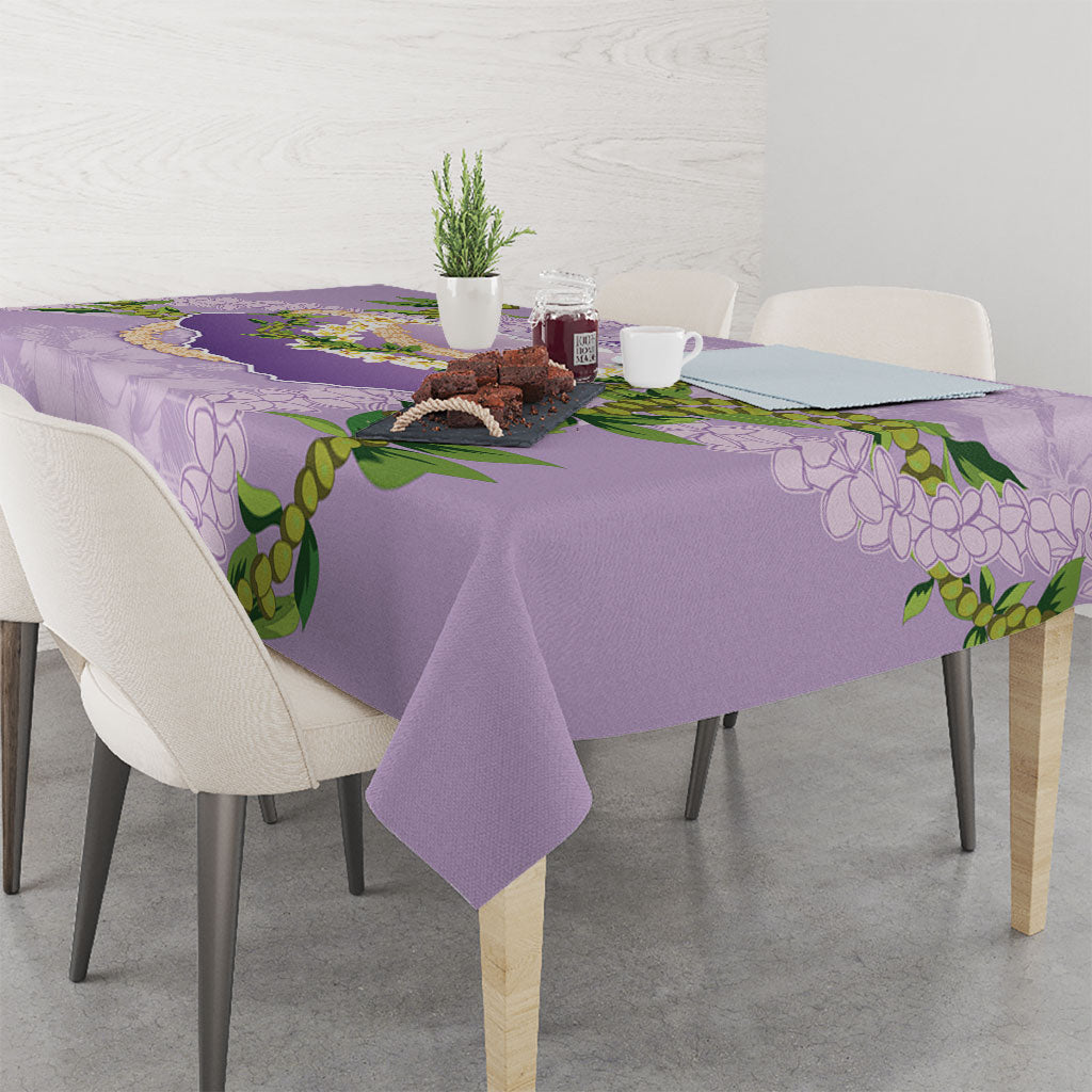 Hawaii Kauai Island Flowers Lei Tablecloth Mokihana Lei