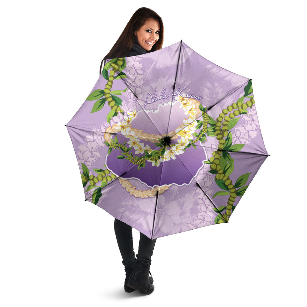 Hawaii Kauai Island Flowers Lei Umbrella Mokihana Lei