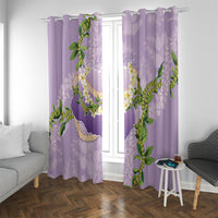 Hawaii Kauai Island Flowers Lei Window Curtain Mokihana Lei