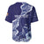 Fiji Queen Victoria School Personalised Baseball Jersey Masi Tapa Torn Style