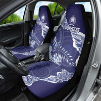 Fiji Queen Victoria School Personalised Car Seat Cover Masi Tapa Torn Style
