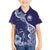 Fiji Queen Victoria School Personalised Family Matching Short Sleeve Bodycon Dress and Hawaiian Shirt Masi Tapa Torn Style