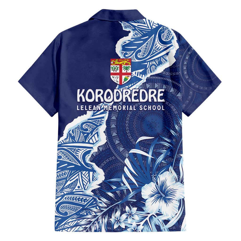 Fiji Lelean Memorial School Personalised Family Matching Long Sleeve Bodycon Dress and Hawaiian Shirt Korodredre Davuilevu Masi Mix Style LT7 - Polynesian Pride