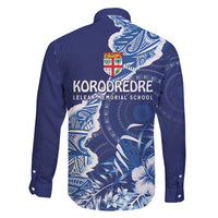 Fiji Lelean Memorial School Personalised Family Matching Long Sleeve Bodycon Dress and Hawaiian Shirt Korodredre Davuilevu Masi Mix Style LT7 - Polynesian Pride