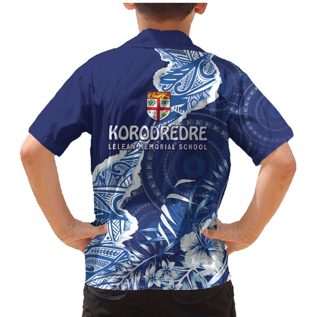 Fiji Lelean Memorial School Personalised Family Matching Mermaid Dress and Hawaiian Shirt Korodredre Davuilevu Masi Mix Style LT7 - Polynesian Pride
