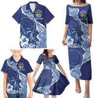 Fiji Lelean Memorial School Personalised Family Matching Puletasi and Hawaiian Shirt Korodredre Davuilevu Masi Mix Style LT7 - Polynesian Pride