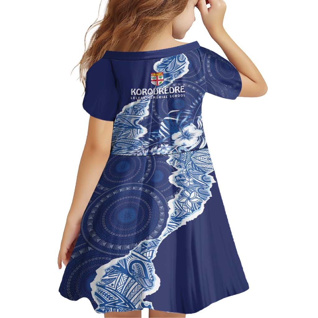 Fiji Lelean Memorial School Personalised Family Matching Short Sleeve Bodycon Dress and Hawaiian Shirt Korodredre Davuilevu Masi Mix Style LT7 - Polynesian Pride