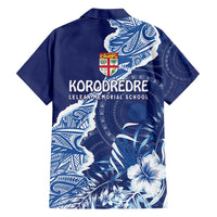 Fiji Lelean Memorial School Personalised Family Matching Short Sleeve Bodycon Dress and Hawaiian Shirt Korodredre Davuilevu Masi Mix Style LT7 - Polynesian Pride