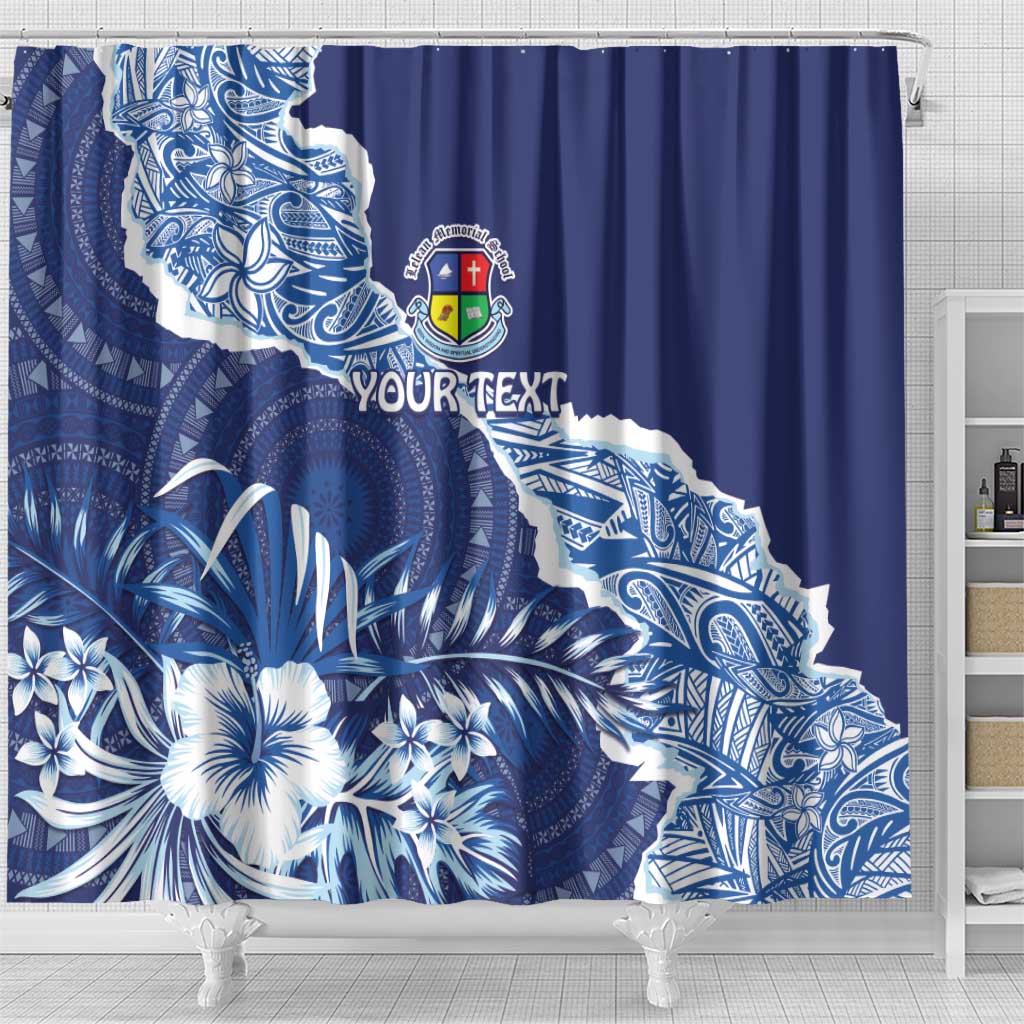 Fiji Lelean Memorial School Personalised Shower Curtain Korodredre Davuilevu Masi Mix Style