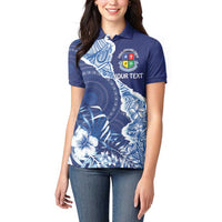Fiji Lelean Memorial School Personalised Women Polo Shirt Korodredre Davuilevu Masi Mix Style