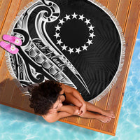 Kia Orana Cook Islands Beach Blanket Kerekere Plumeria Tropical Waves - Polynesian Pride