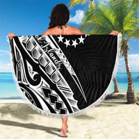 Kia Orana Cook Islands Beach Blanket Kerekere Plumeria Tropical Waves - Polynesian Pride