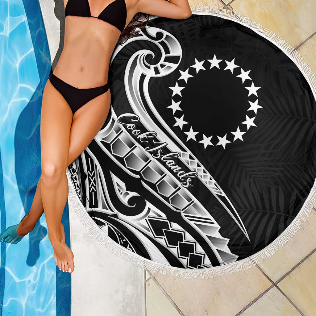 Kia Orana Cook Islands Beach Blanket Kerekere Plumeria Tropical Waves - Polynesian Pride