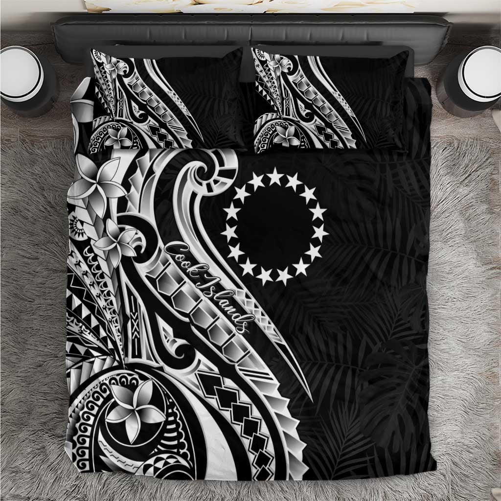 Kia Orana Cook Islands Bedding Set Kerekere Plumeria Tropical Waves - Polynesian Pride