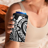 Kia Orana Cook Islands 4 in 1 Can Cooler Tumbler Kerekere Plumeria Tropical Waves - Polynesian Pride