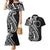 Kia Orana Cook Islands Couples Matching Mermaid Dress and Hawaiian Shirt Kerekere Plumeria Tropical Waves - Polynesian Pride