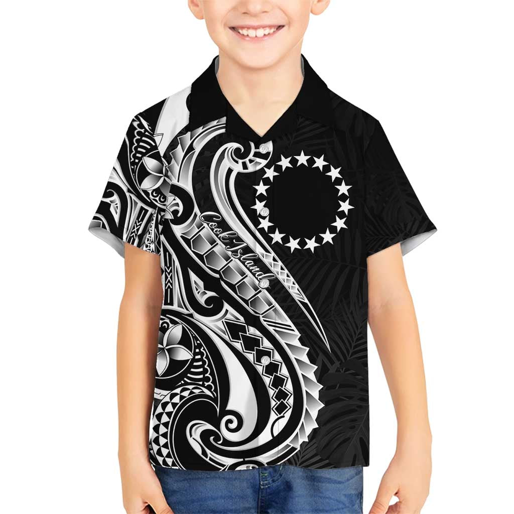 Kia Orana Cook Islands Family Matching Long Sleeve Bodycon Dress and Hawaiian Shirt Kerekere Plumeria Tropical Waves - Polynesian Pride