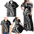 Kia Orana Cook Islands Family Matching Off Shoulder Maxi Dress and Hawaiian Shirt Kerekere Plumeria Tropical Waves - Polynesian Pride