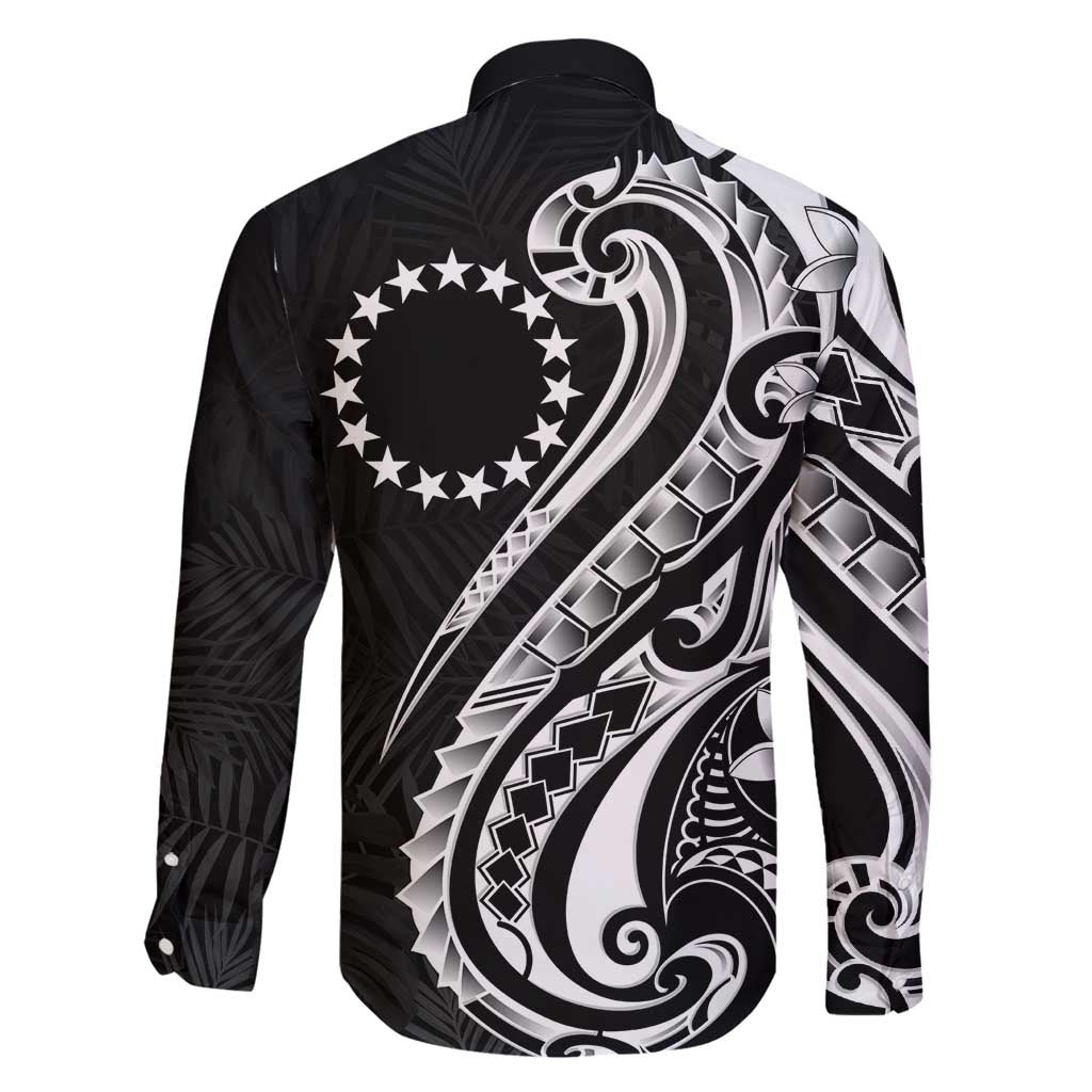 Kia Orana Cook Islands Family Matching Off Shoulder Maxi Dress and Hawaiian Shirt Kerekere Plumeria Tropical Waves - Polynesian Pride