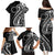 Kia Orana Cook Islands Family Matching Puletasi and Hawaiian Shirt Kerekere Plumeria Tropical Waves - Polynesian Pride