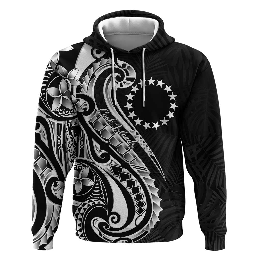 Kia Orana Cook Islands Hoodie Kerekere Plumeria Tropical Waves - Polynesian Pride