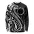 Kia Orana Cook Islands Long Sleeve Shirt Kerekere Plumeria Tropical Waves - Polynesian Pride