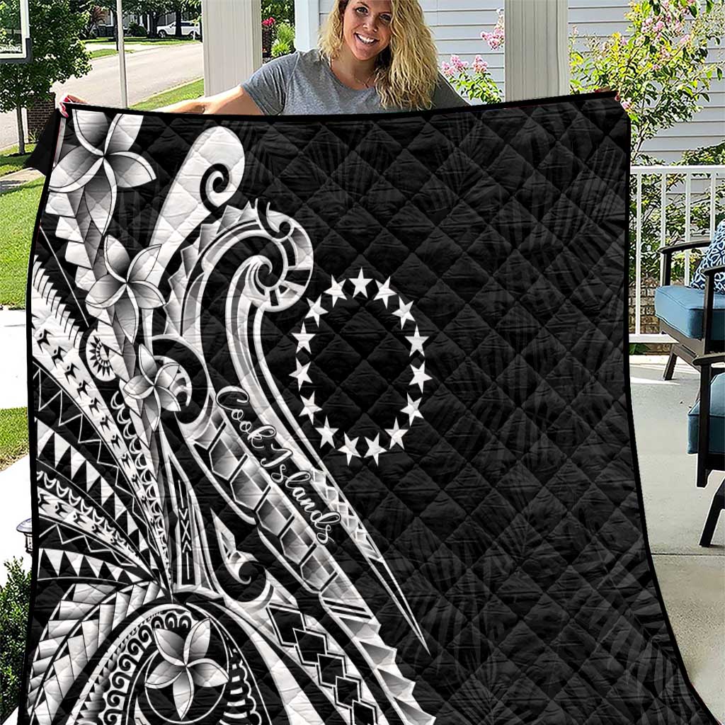 Kia Orana Cook Islands Quilt Kerekere Plumeria Tropical Waves - Polynesian Pride