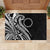 Kia Orana Cook Islands Rubber Doormat Kerekere Plumeria Tropical Waves - Polynesian Pride