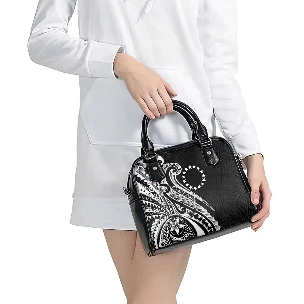 Kia Orana Cook Islands Shoulder Handbag Kerekere Plumeria Tropical Waves - Polynesian Pride
