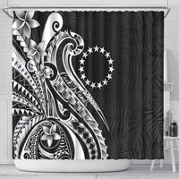 Kia Orana Cook Islands Shower Curtain Kerekere Plumeria Tropical Waves - Polynesian Pride
