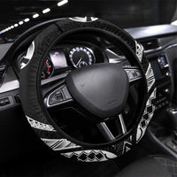 Kia Orana Cook Islands Steering Wheel Cover Kerekere Plumeria Tropical Waves - Polynesian Pride