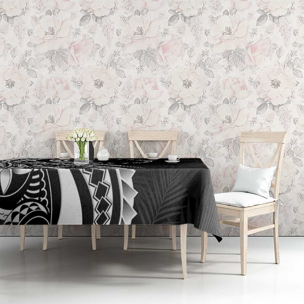 Kia Orana Cook Islands Tablecloth Kerekere Plumeria Tropical Waves - Polynesian Pride