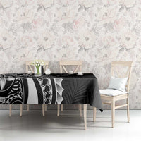 Kia Orana Cook Islands Tablecloth Kerekere Plumeria Tropical Waves - Polynesian Pride