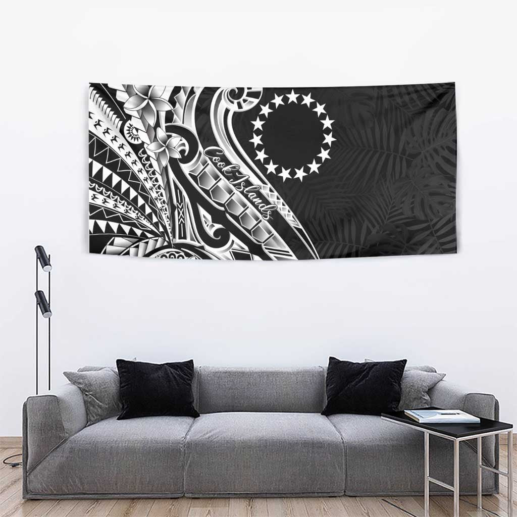 Kia Orana Cook Islands Tapestry Kerekere Plumeria Tropical Waves - Polynesian Pride