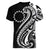 Kia Orana Cook Islands Women V-Neck T-Shirt Kerekere Plumeria Tropical Waves - Polynesian Pride