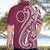 Kia Orana Cook Islands Hawaiian Shirt Maroon Plumeria Tropical Waves - Polynesian Pride
