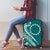 Kia Orana Cook Islands Luggage Cover Teal Plumeria Tropical Waves - Polynesian Pride