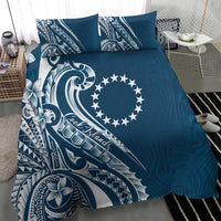 Kia Orana Cook Islands Bedding Set Auika Plumeria Tropical Waves - Polynesian Pride