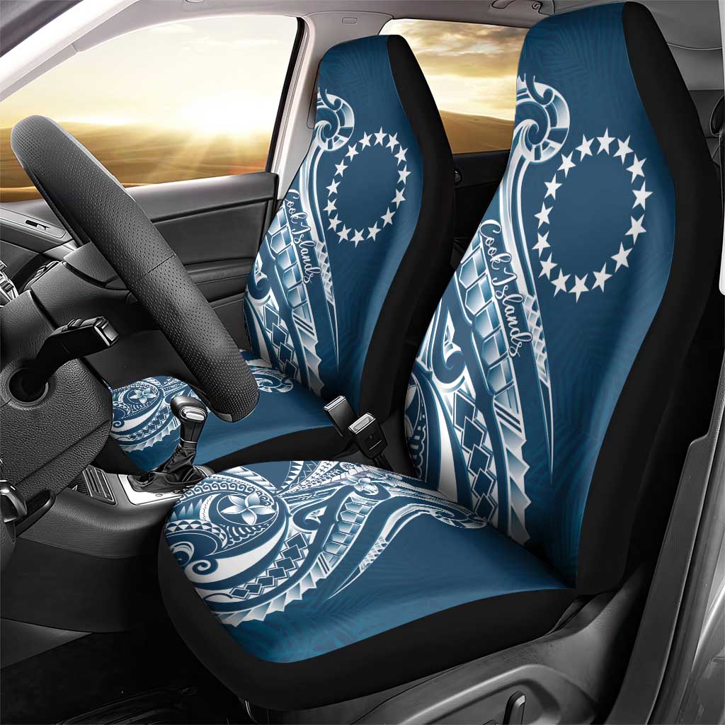 Kia Orana Cook Islands Car Seat Cover Auika Plumeria Tropical Waves - Polynesian Pride