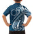 Kia Orana Cook Islands Family Matching Tank Maxi Dress and Hawaiian Shirt Auika Plumeria Tropical Waves - Polynesian Pride