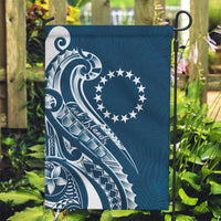 Kia Orana Cook Islands Garden Flag Auika Plumeria Tropical Waves - Polynesian Pride