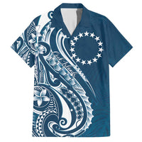 Kia Orana Cook Islands Hawaiian Shirt Auika Plumeria Tropical Waves - Polynesian Pride