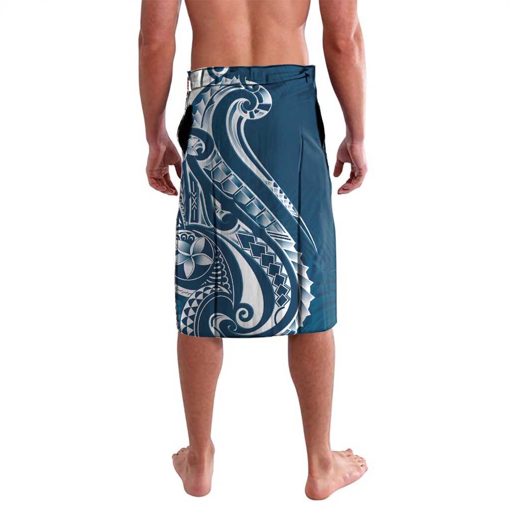 Kia Orana Cook Islands Lavalava Auika Plumeria Tropical Waves - Polynesian Pride