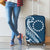 Kia Orana Cook Islands Luggage Cover Auika Plumeria Tropical Waves - Polynesian Pride