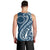 Kia Orana Cook Islands Men Tank Top Auika Plumeria Tropical Waves - Polynesian Pride
